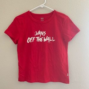 Vans red T